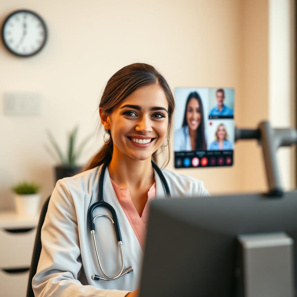 VeryPatient doctor during an online consultation